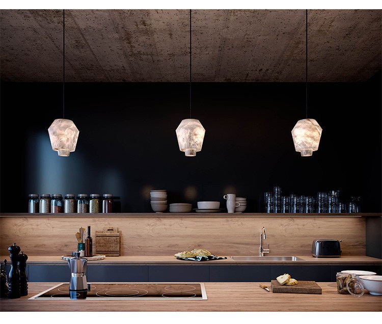 Elvian Alabaster Pendant Light