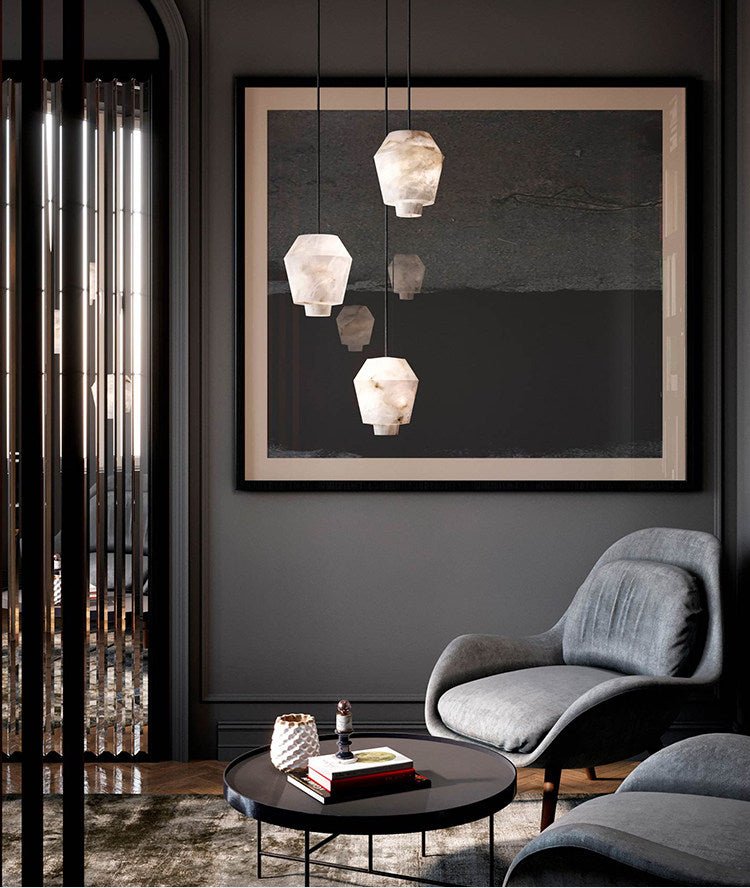 Elvian Alabaster Pendant Light