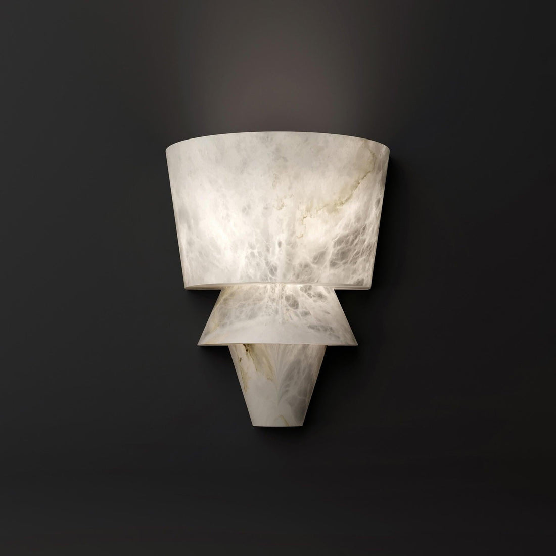 Koltin FLO Alabaster Wall Sconce 11.8", Wall Lamp For Bedroom, Living Room - King Lamps