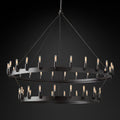 Camino Vintage Filament 2-Tier Round Chandelier 50‘’D - King Lamps