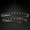 Camino Vintage Filament 2-Tier Round Chandelier 73‘’D - King Lamps