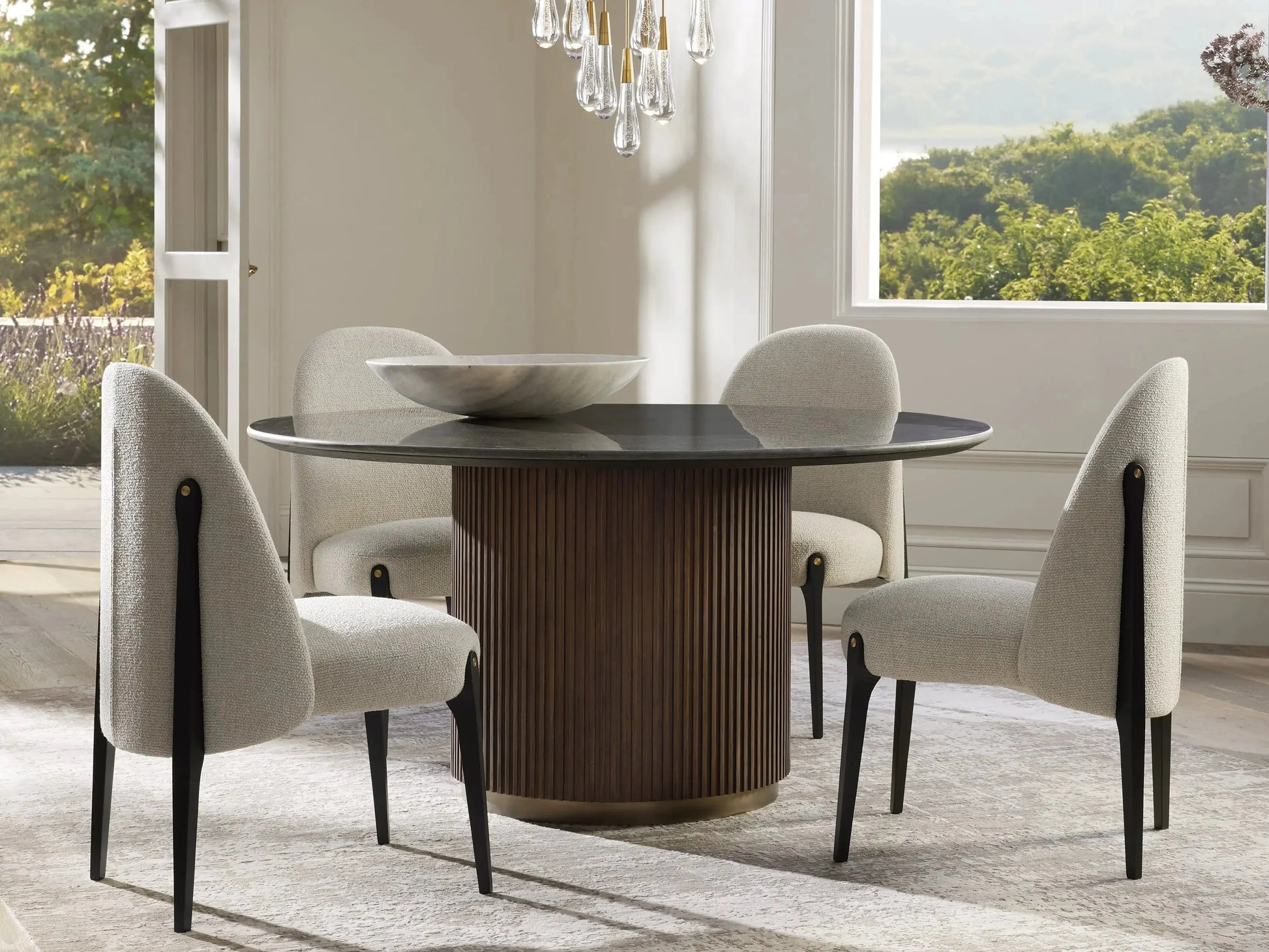 Finnley Round Dining Table-Kinglamps