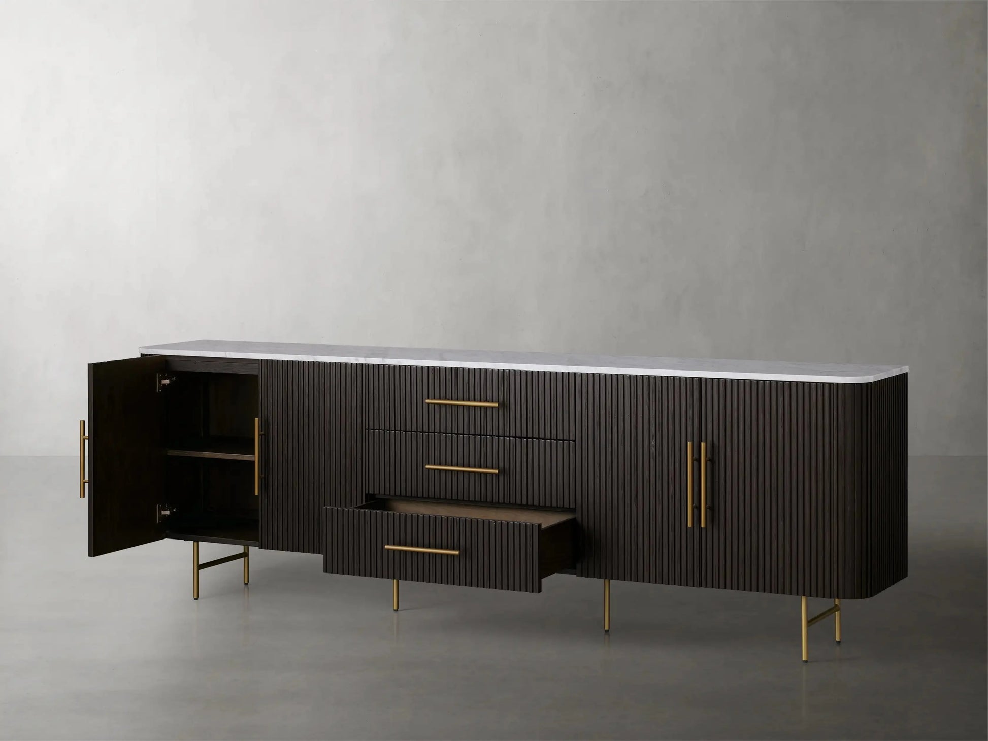 Finnley Sideboard with Drawers-Kinglamps