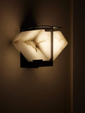 Folded Halo Alabaster Wall Sconce