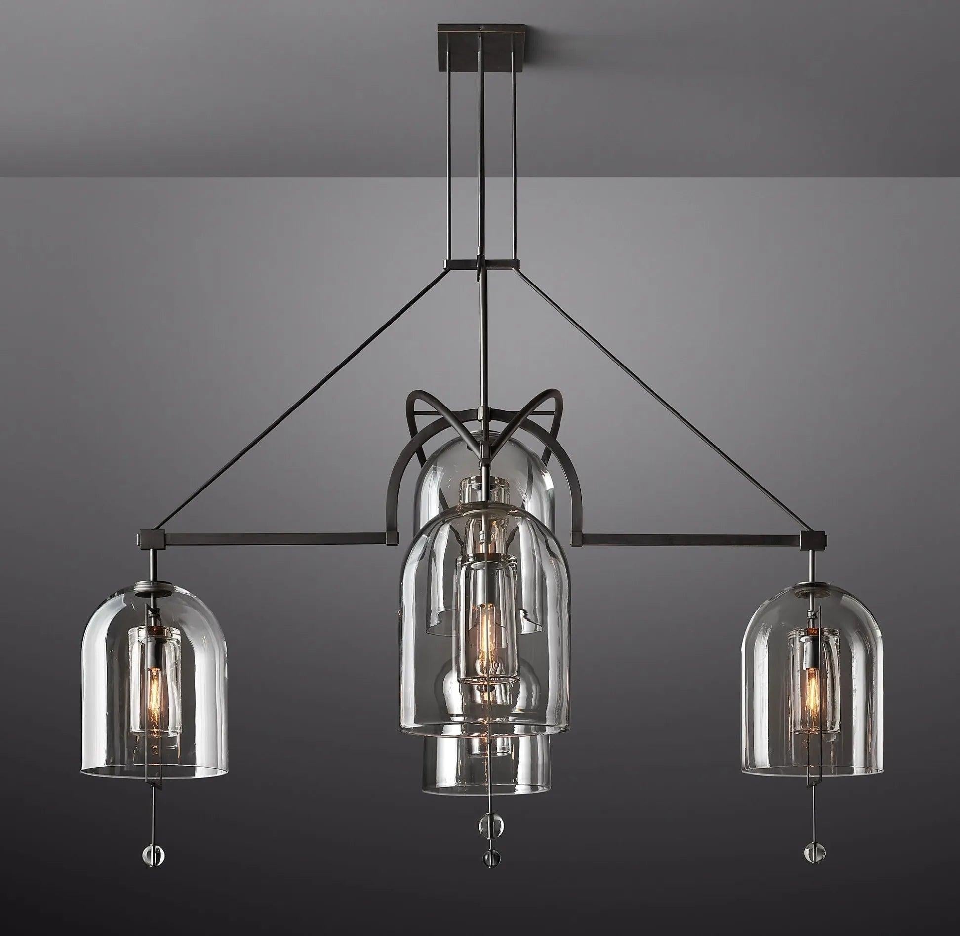 Fulcrum Round Chandelier 73" 5-Lights - King Lamps