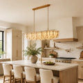 Neve Linear Murano Glass Chandelier