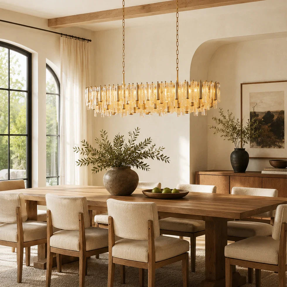 Neve Linear Murano Glass Chandelier
