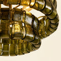 Amor 2-Tier Ghiaccio Glass Round Flushmount 18