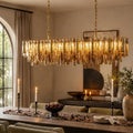 Neve Linear Murano Glass Chandelier