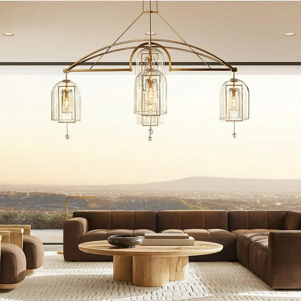 Fulcrum Round Chandelier 61" 5-Lights - King Lamps