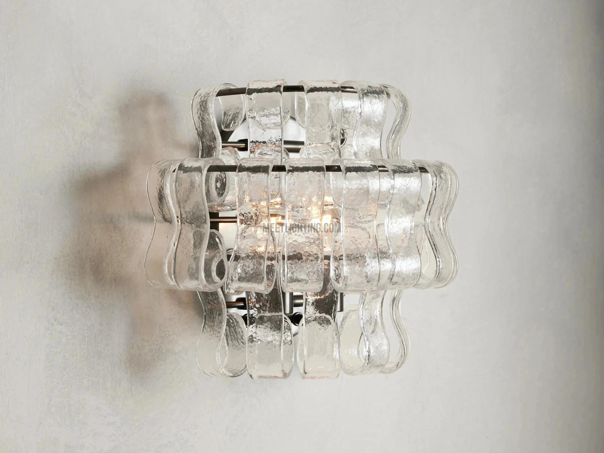 Ghiaccio Art Glass Wall Sconce - King Lamps