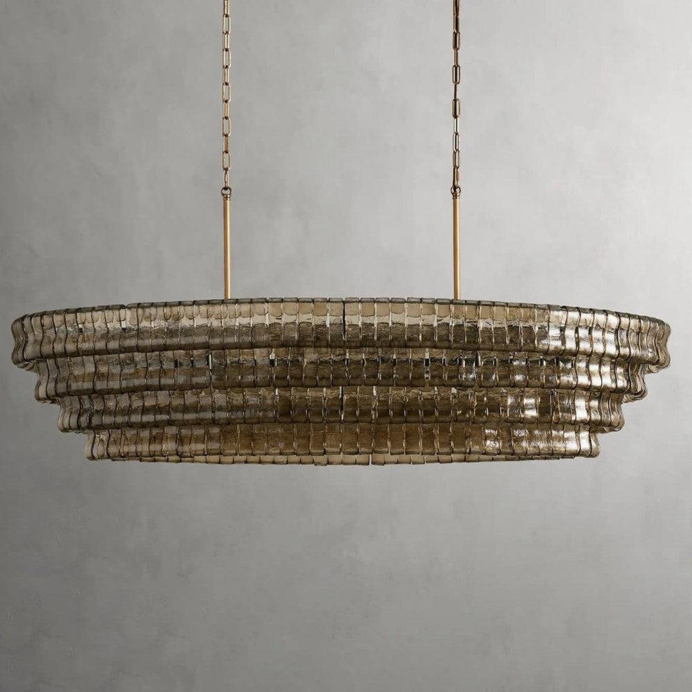 Ghiaccio Oval Chandelier 54" 65" - King Lamps