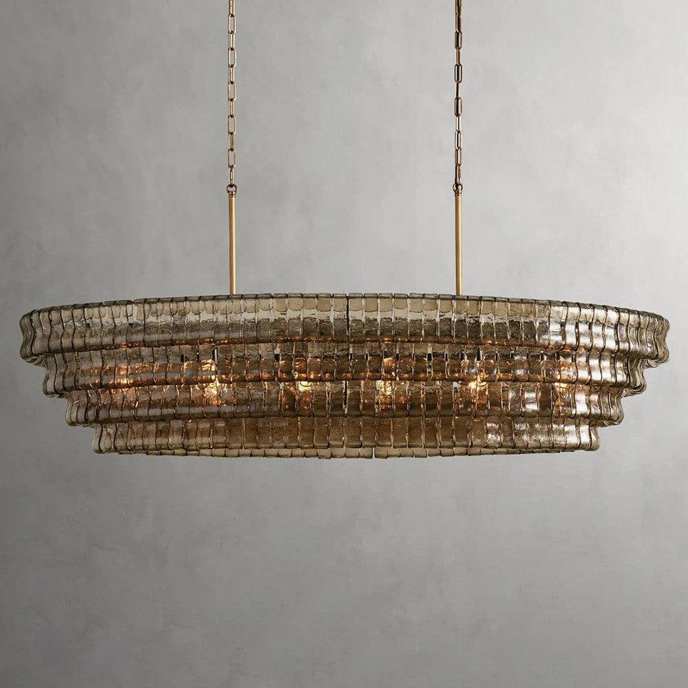 Ghiaccio Oval Chandelier 54" 65" - King Lamps