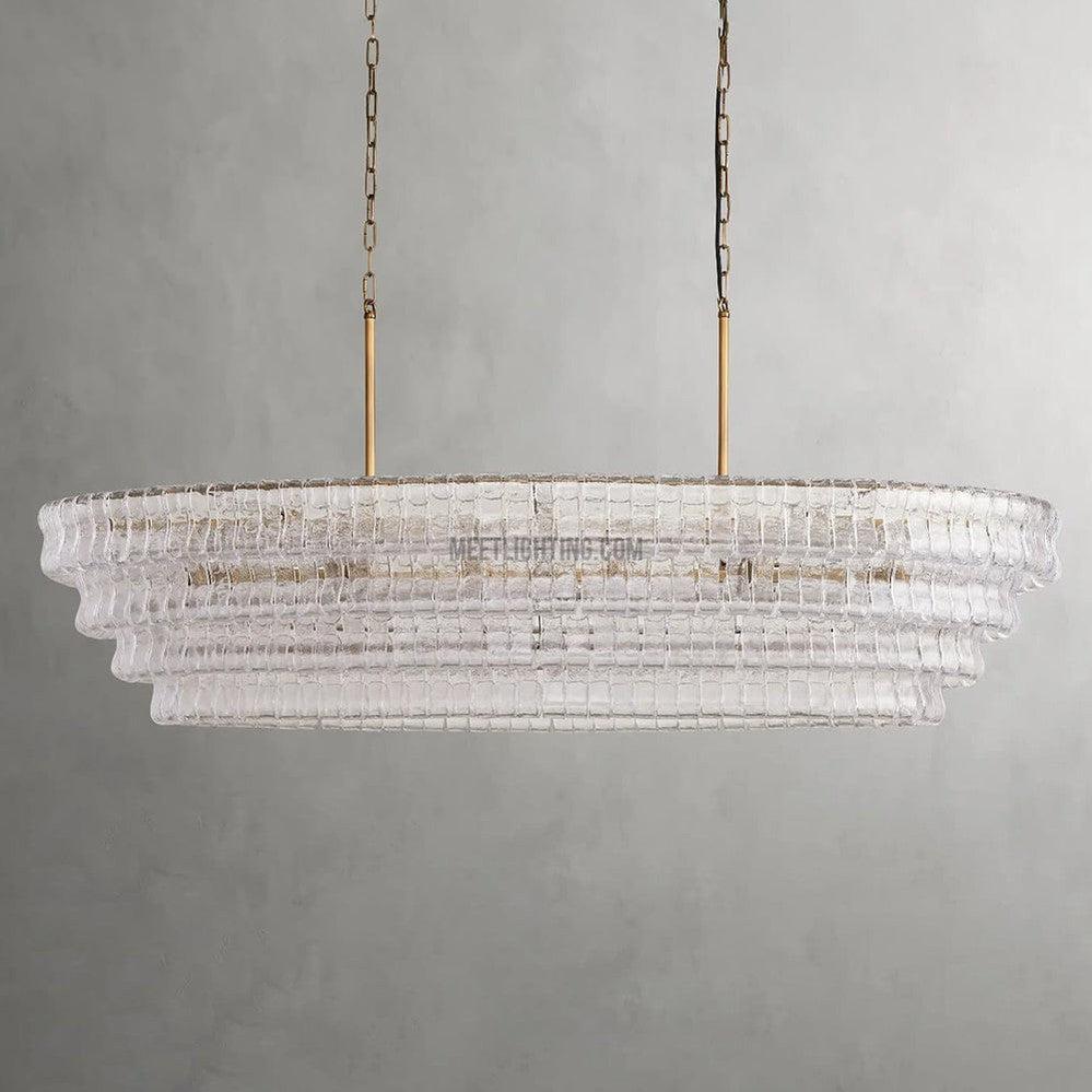 Ghiaccio Oval Chandelier 54" 65" - King Lamps