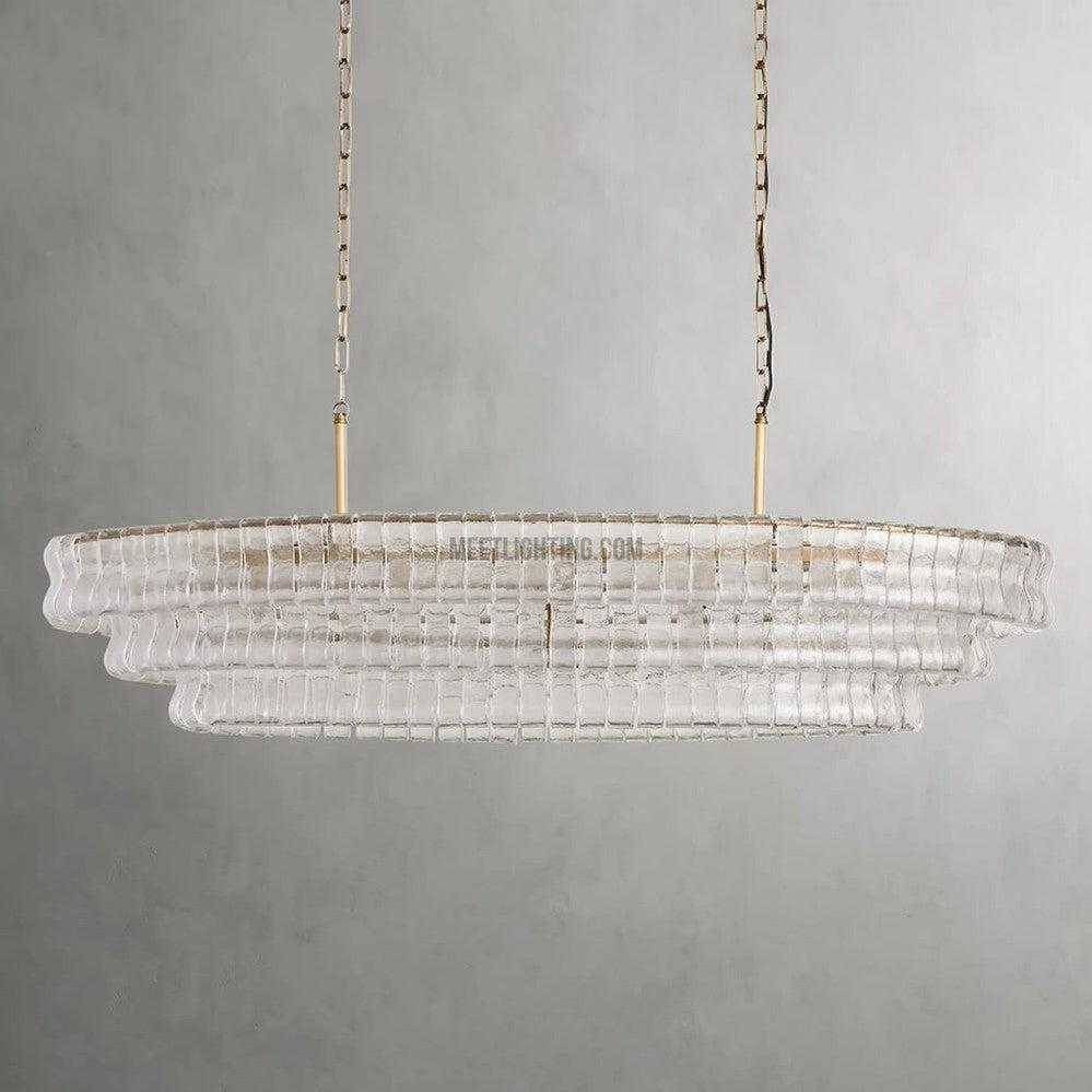 Ghiaccio Oval Chandelier 54" 65" - King Lamps
