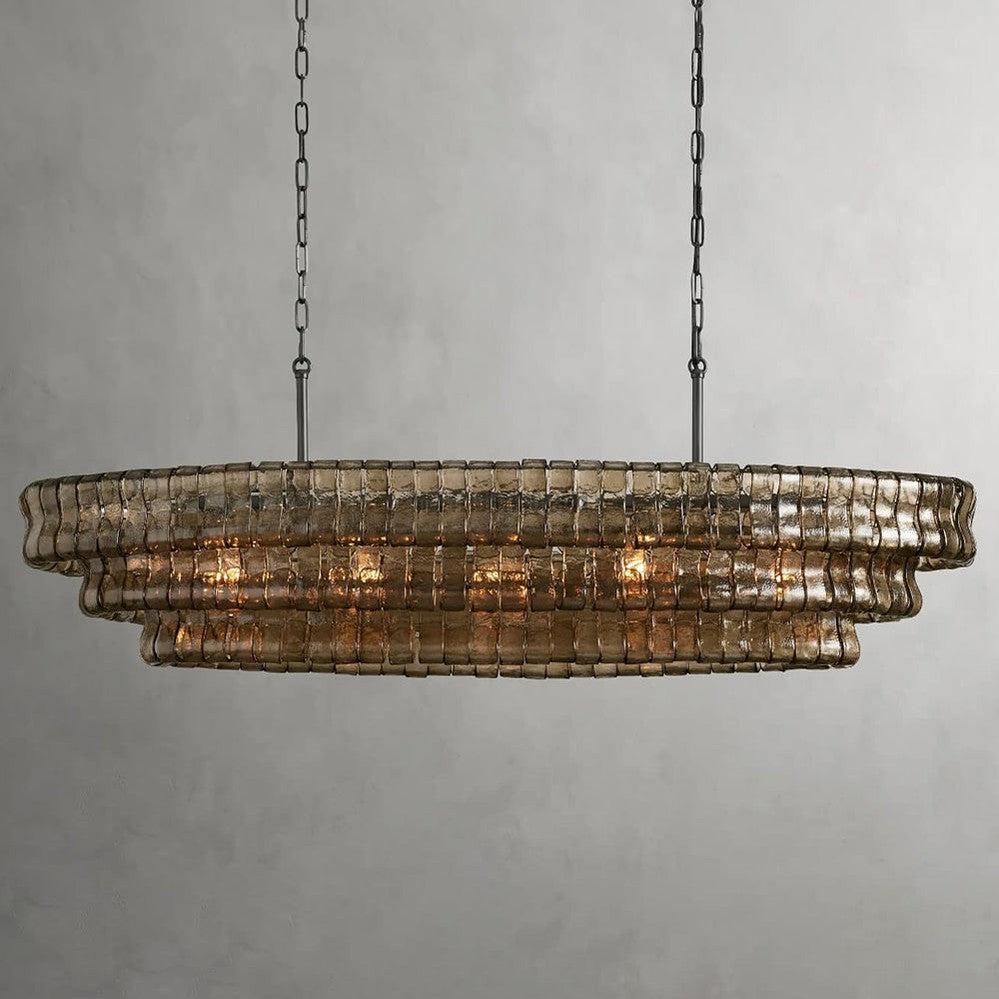 Ghiaccio Oval Chandelier 54" 65" - King Lamps