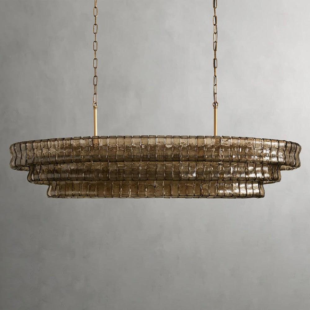 Ghiaccio Oval Chandelier 54" 65" - King Lamps
