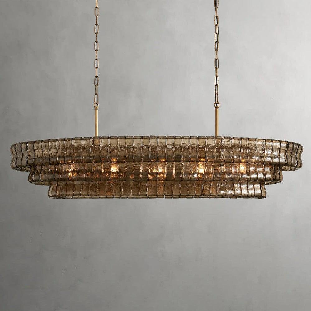 Ghiaccio Oval Chandelier 54" 65" - King Lamps