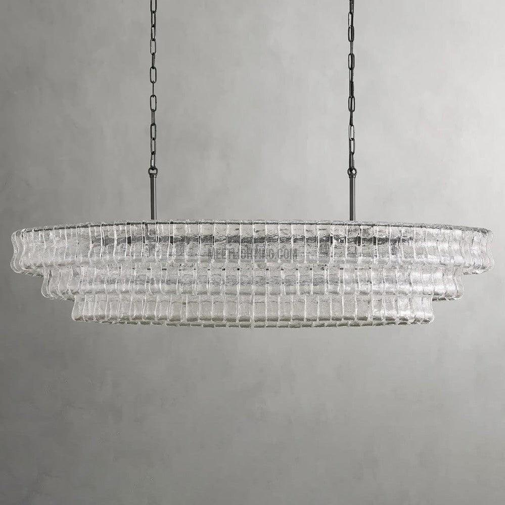 Ghiaccio Oval Chandelier 54" 65" - King Lamps