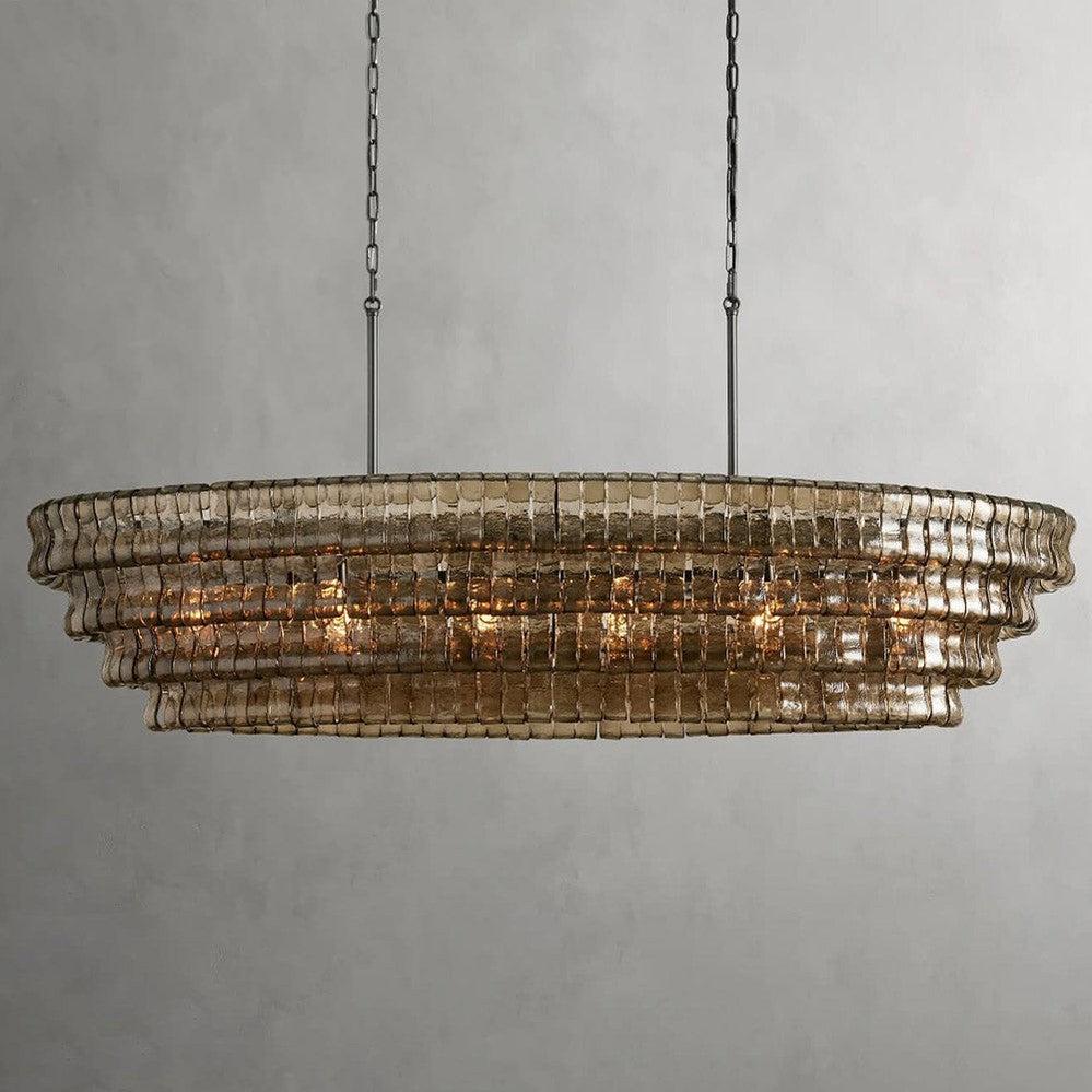 Ghiaccio Oval Chandelier 54" 65" - King Lamps