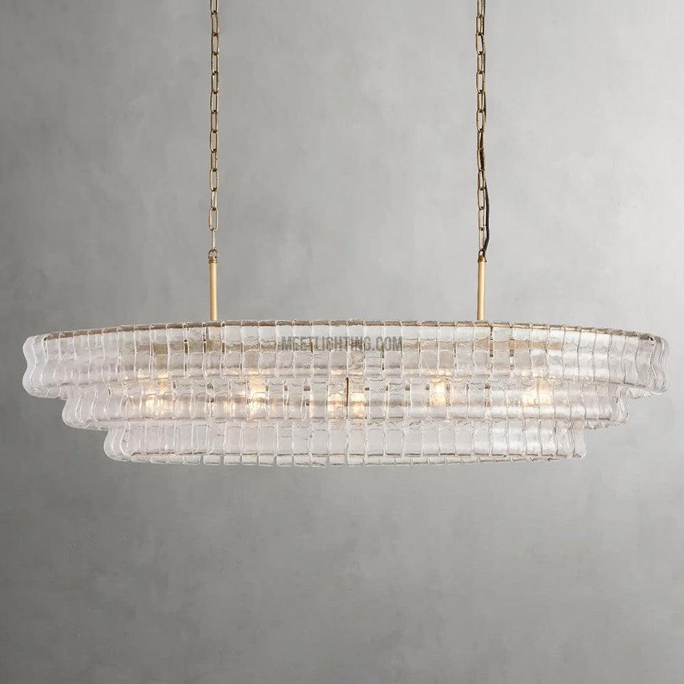 Ghiaccio Oval Chandelier 54" 65" - King Lamps