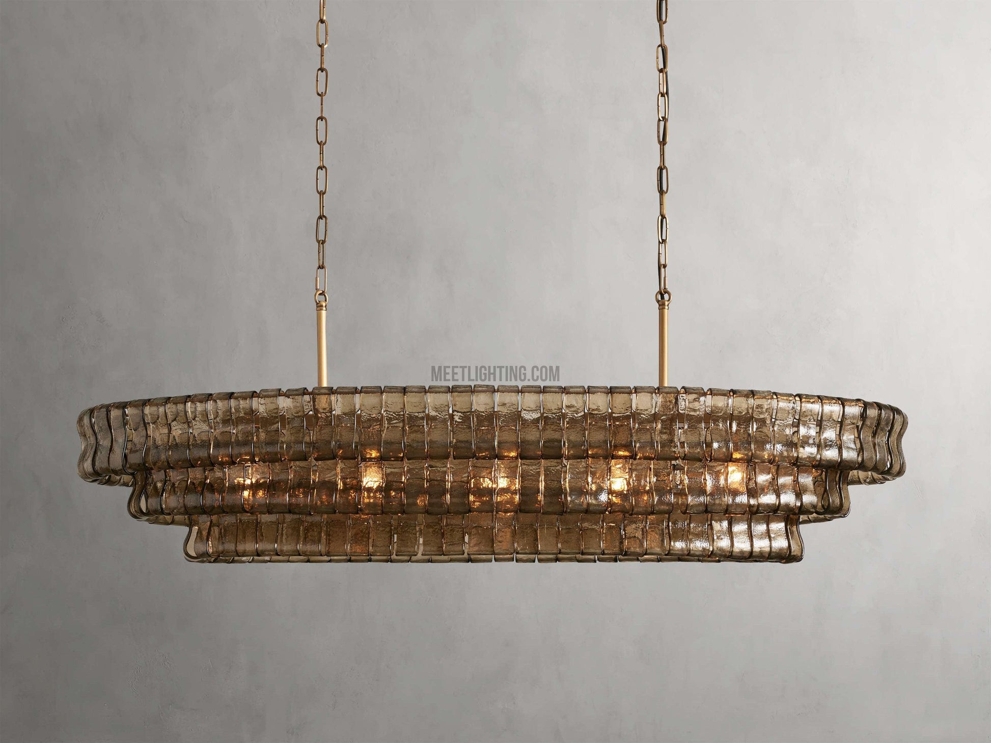 Ghiaccio Oval Chandelier 54" 65" - King Lamps
