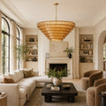 Amor 7-Tier Ghiaccio Glass Round Chandelier 60