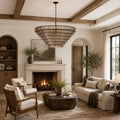 Amor 7-Tier Ghiaccio Glass Round Chandelier 60