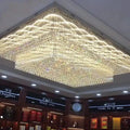 Modern Extra 2/3 Tiered Flush Mount Crystal Chandelier for Large Area - King Lamps