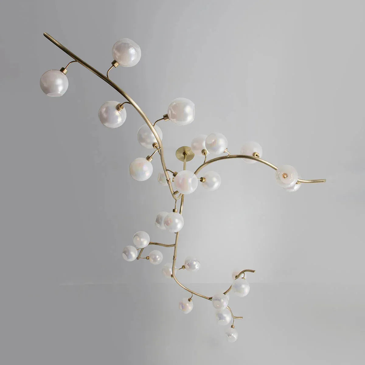 Contemporary Hand-blown Glass Globes Branch Chandelier for Dining Room Living Room and Kitchen Island - King Lamps