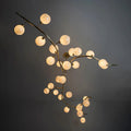 Contemporary Hand-blown Glass Globes Branch Chandelier for Dining Room Living Room and Kitchen Island - King Lamps