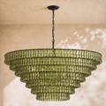 Amor 7-Tier Ghiaccio Glass Round Chandelier 60