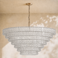 Amor 7-Tier Ghiaccio Glass Round Chandelier 60
