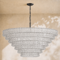 Amor 7-Tier Ghiaccio Glass Round Chandelier 60