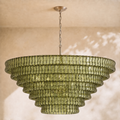 Amor 7-Tier Ghiaccio Glass Round Chandelier 60