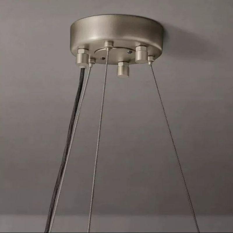 Halo Crystal Round LED Chandelier 32" - King Lamps
