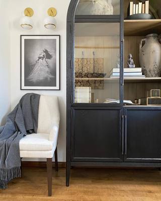 Hendi Glass Cabinet-Kinglamps