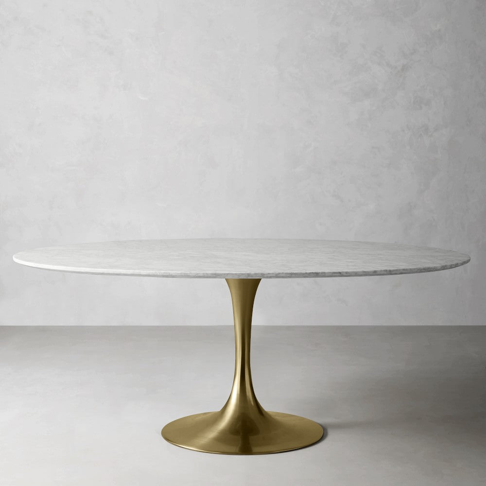 Tulip Oval Pedestal Dining Table