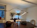 Modern Simple Brass Waving Chandelier for Living/Dining Room/Kitchen Island - King Lamps