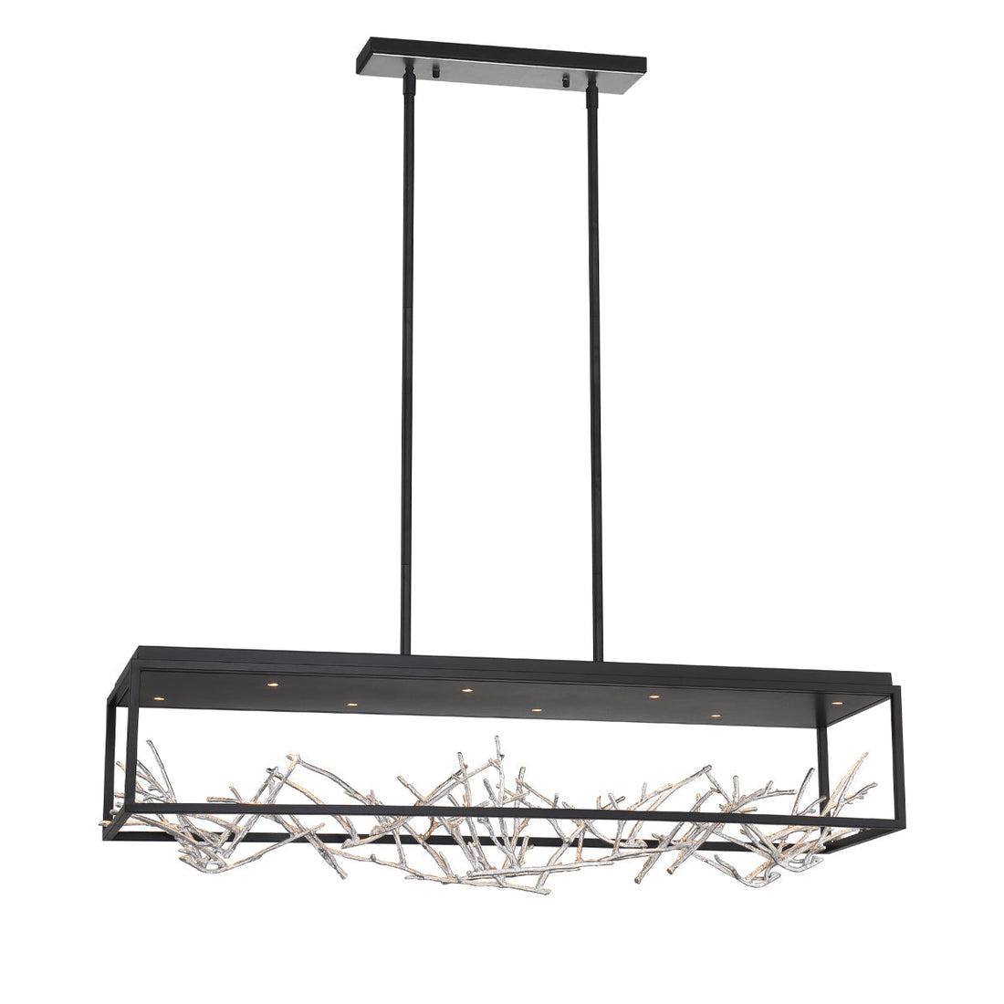 Aerie 8-Light 42" Linear Chandelier-King Lamps