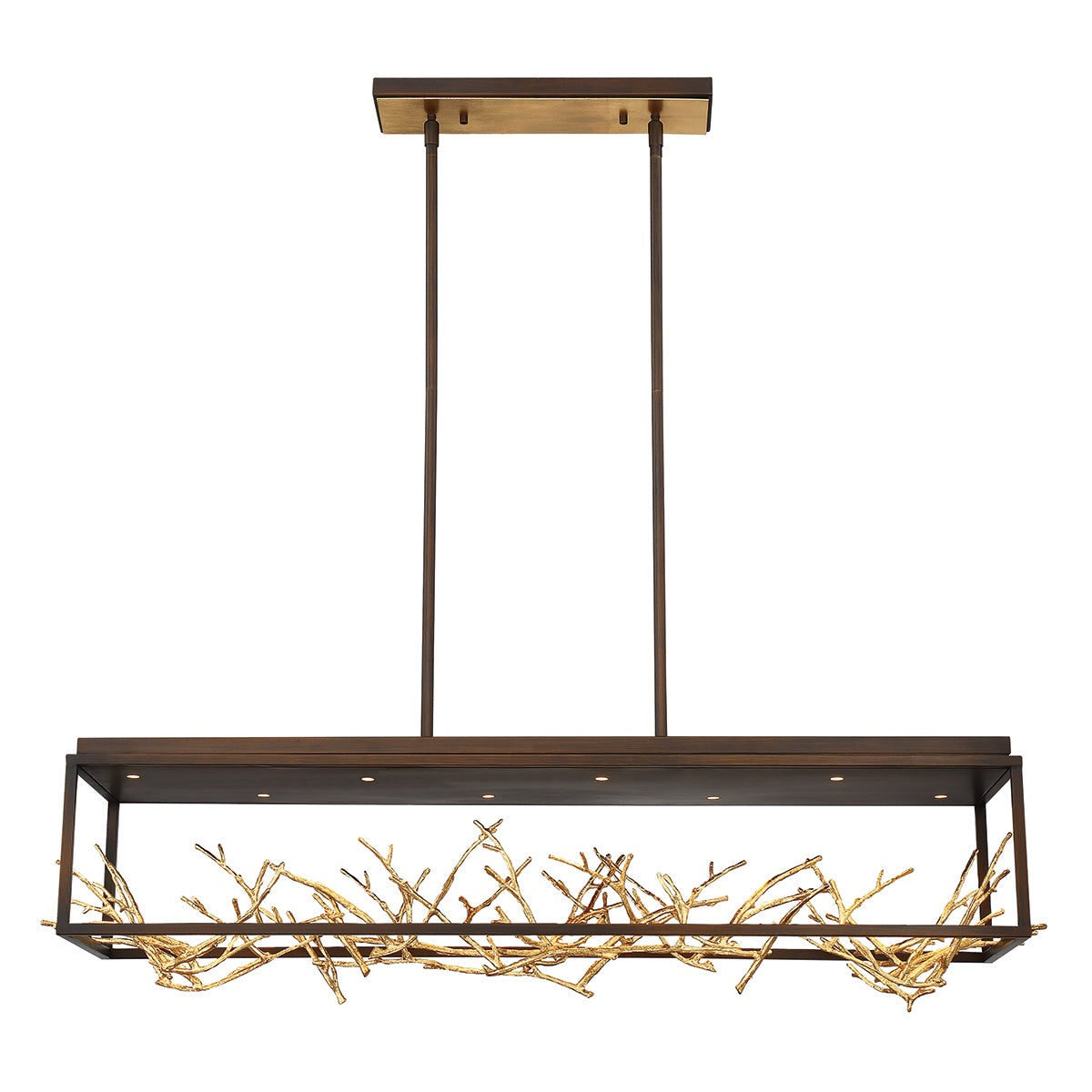 Aerie 8-Light 42" Linear Chandelier-King Lamps
