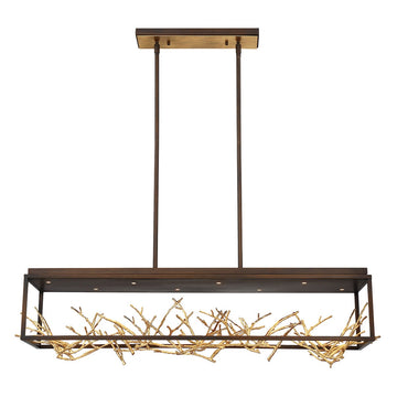 Aerie 8-Light 42" Linear Chandelier-King Lamps