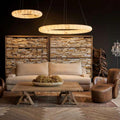 Karen Calcite Curve Ring Chandelier - King Lamps