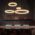 Karen Calcite Curve Ring Chandelier - King Lamps