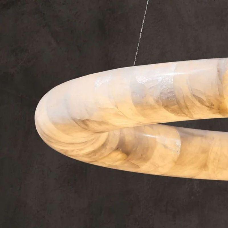 Karen Calcite Curve Ring Chandelier - King Lamps