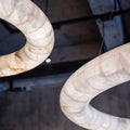Karen Calcite Curve Ring Chandelier - King Lamps