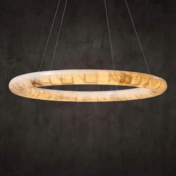 Karen Calcite Curve Ring Chandelier - King Lamps