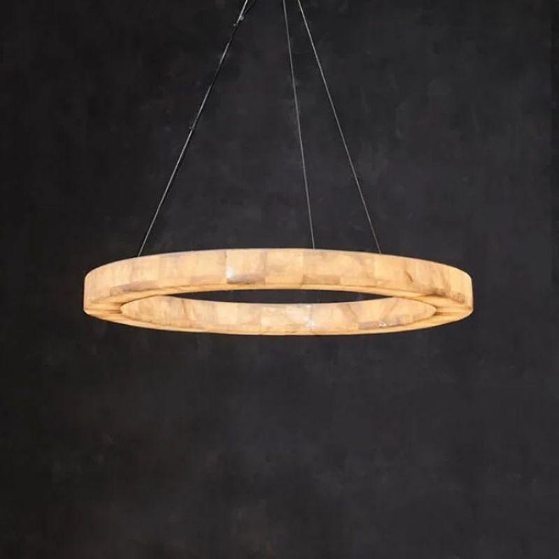 Karen Calcite Ring Chandelier 30″39″ - King Lamps
