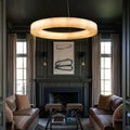 Karen Calcite Ring Chandelier 30″39″ - King Lamps