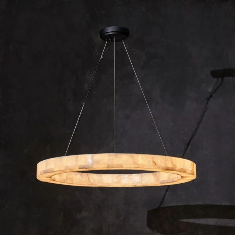 Karen Calcite Ring Chandelier 30″39″ - King Lamps